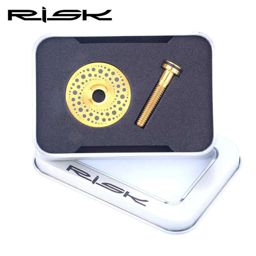 Lightweight Titanium Alloy Bicycle Headset Cap Bike 28.6mm/1.1inch Solid Galaxy Totem Stem Set Bolt | Спорт и развлечения