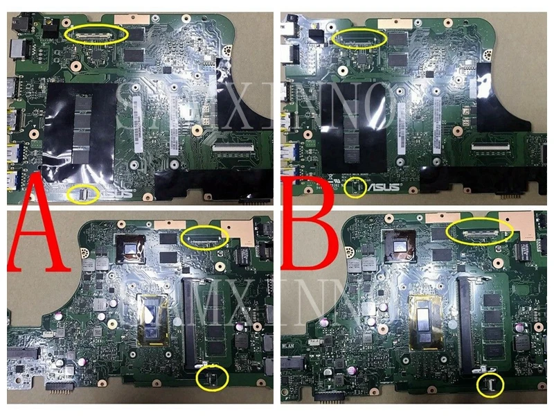 X555LD материнская плата для ноутбука ASUS F555L K555L A555L X555L X555LN X555LP материнская плата REV2.0/3,1/3,3 i3-4010 Процессор 4G Оперативная память GT820/GT840