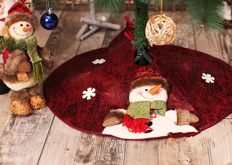Санта-Клаус Снеговик Рождественская елка юбка ковер decoracion navidad Рождественская елка украшения falda arbol de navidad merry christmas