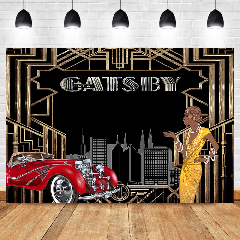 NeoBack Great Gatsby фон для фотосъемки роскошный автомобиль Ретро Девушка Flapper Гэтсби
