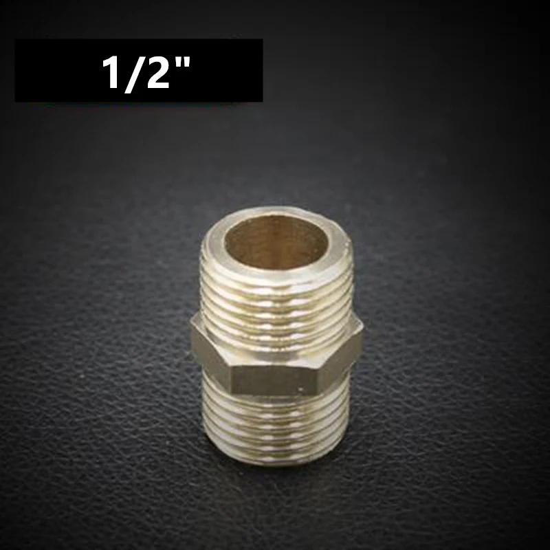1l2 1/" 1/4" 3/" 1/2" 3/" 1" наружная резьба, латунная труба, одинаковая понижающая ниппельная арматура, латунные быстроразъемные адаптеры - Цвет: 1l2