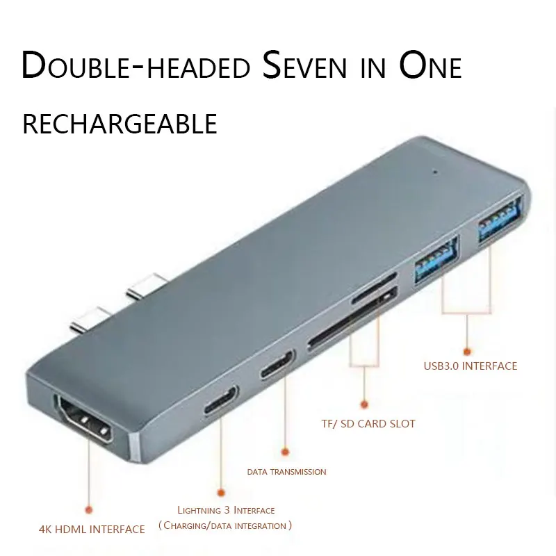 Usb c type концентратор Thunderbolt 3 usb к HDMI 2 0 4K конвертер USB3.0 * 5A 100W PD Быстрая зарядка для
