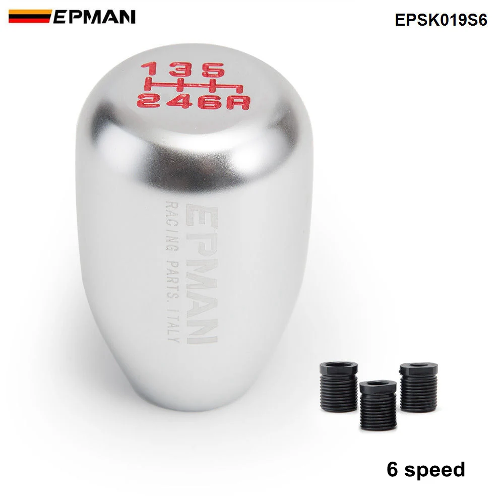Silver 6 Speed Epman Racing универсальная красочная алюминиевая ручка переключения передач для большинства автомобилей переключения передач Konbs EPSK019S-AF - Название цвета: Silver 6 Speed