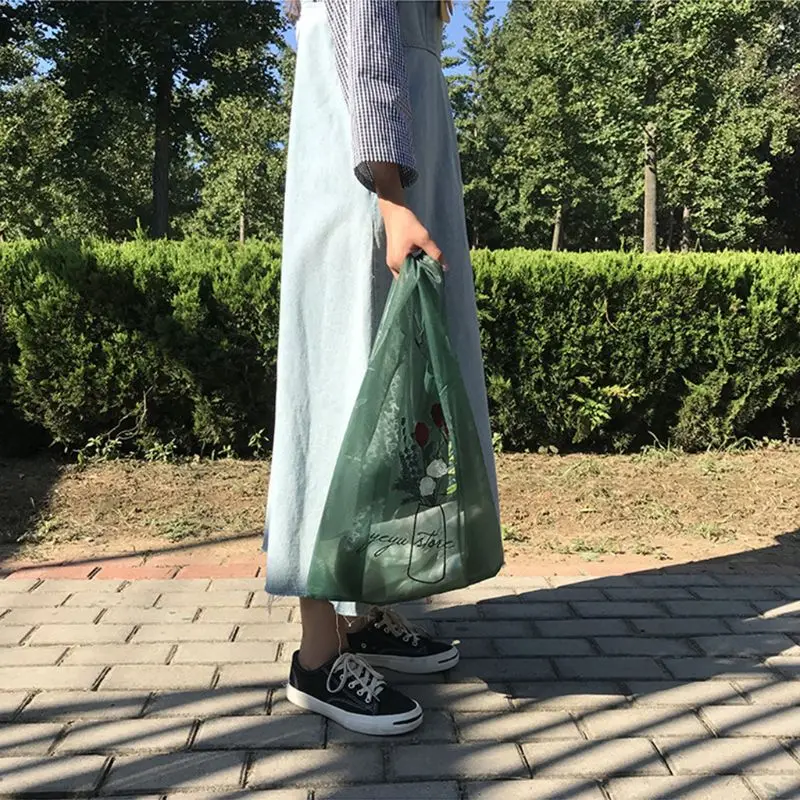 Вышивка Удобная хозяйственная сумки для хранения мелочей сумки многоразовые сумки