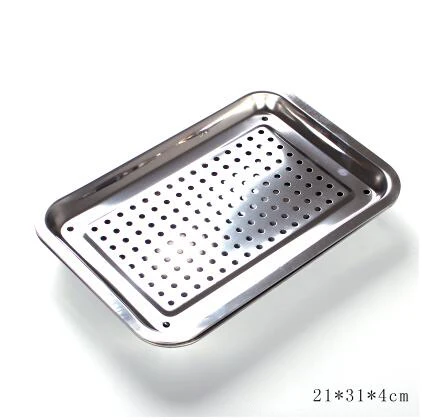 Stainless Steel Tea Tray Drainage water Storage Kung Fu Tea Tray Drawer Tea Room Board Table Chinese tea ceremony tools - Цвет: Small