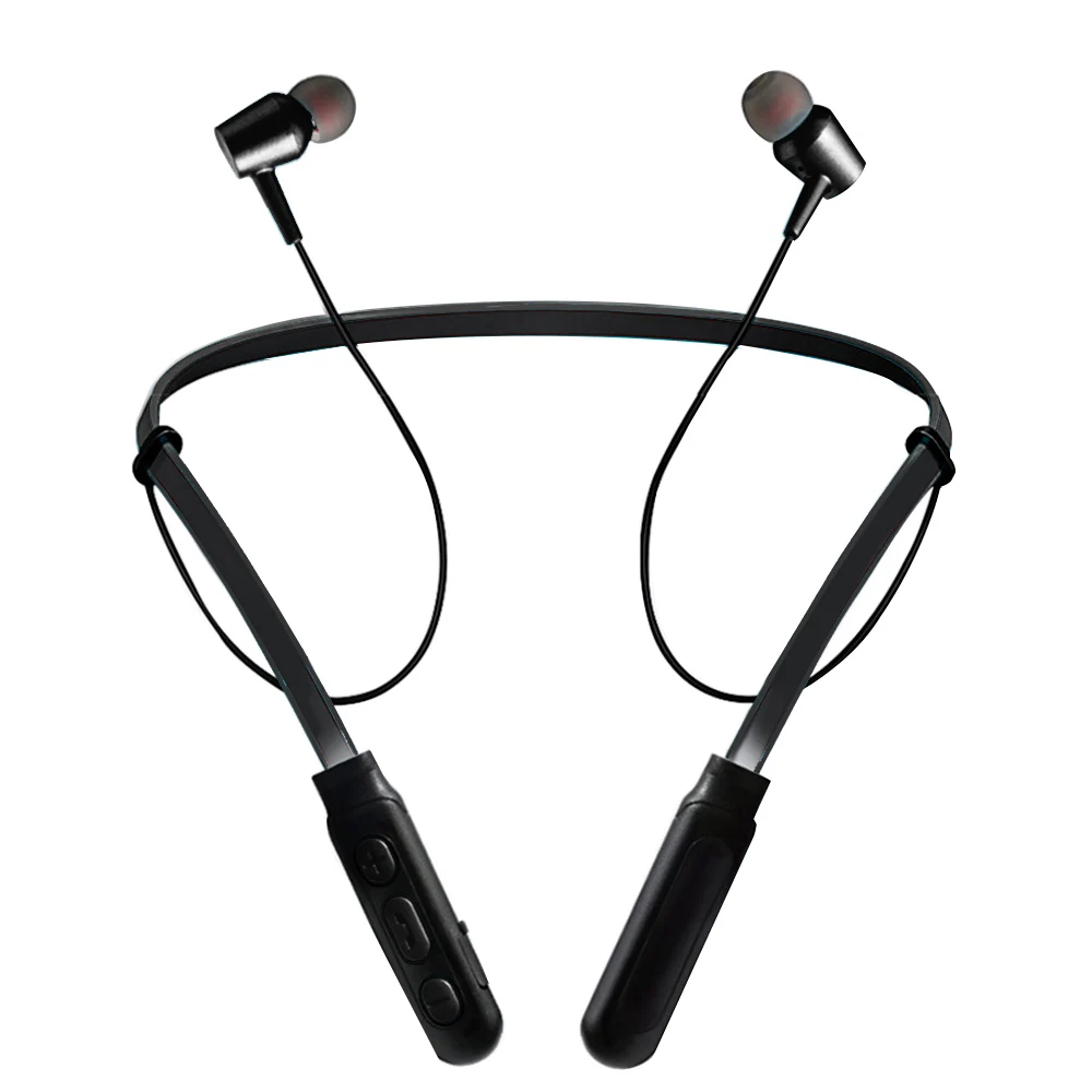 Black Rovtop, беспроводные Bluetooth 5,0 наушники, Спортивная стереогарнитура, гарнитура, Bluetooth наушники, наушники с микрофоном, шея, висячая, Z2 - Цвет: Black