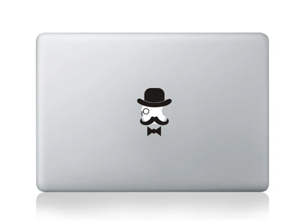 MB-black-Part A(27) Черный мультфильм ноутбук частичный стикер для Apple MacBook кожи Air 11 12 13 Pro retina 13 15 забавная Виниловая Наклейка Обложка для ноутбука - Цвет: MB-black-Part A(27)
