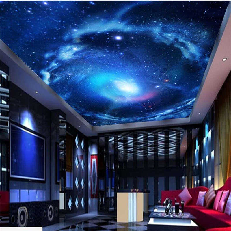 

Большие обои на заказ wellyu, 3d обои, космическое небо, потолок, гостиная, спальня, гостиница, потолочные фрески, обои 3d обои