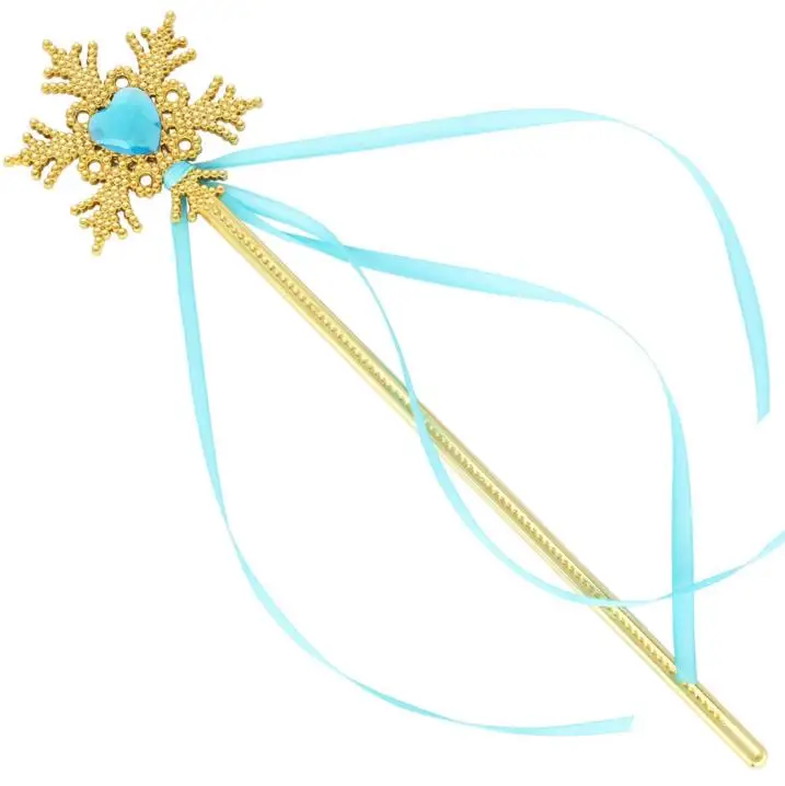 

Fairy Gold snowflake ribbons wand streamers XMAS wedding party Cos Princess gem sticks magic wands confetti kids birthday favors