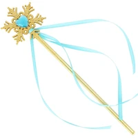 fairy gold snowflake ribbons wand streamers xmas wedding party cos princess gem sticks magic wands confetti kids birthday favors