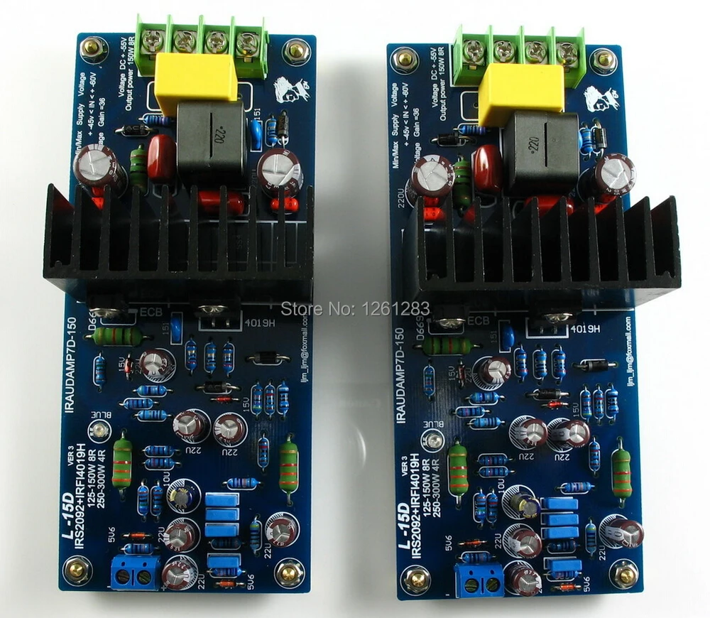 LJM DIY усилитель в сборе плата L15D цифровой аудио усилитель готовая плата IRS2092 IRFI4019H