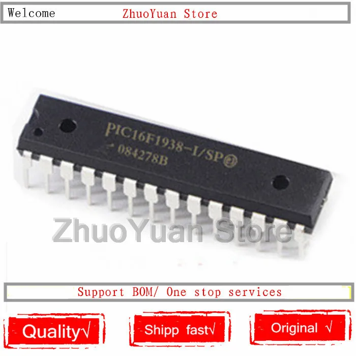 1 шт./лот PIC16F1938 I/SP pic16f1850 DIP 20 IC chip новый оригинальный в наличии|Голосовые модули