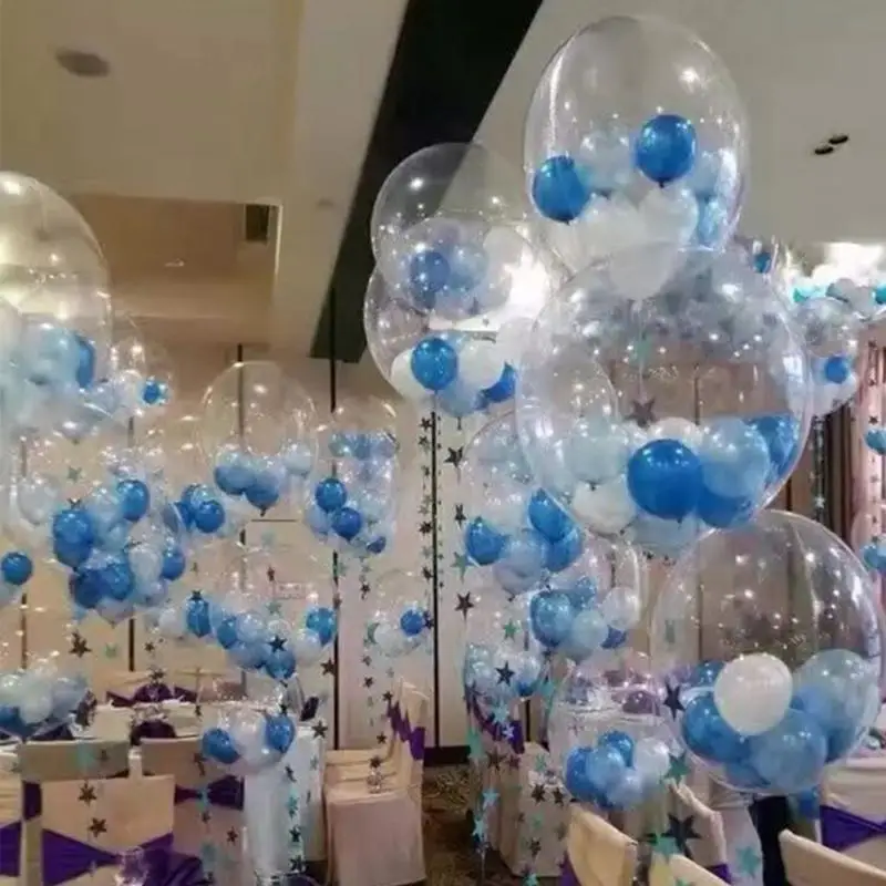 Свадебные светящиеся воздушные шары Bobo Jumbo латексные прозрачные круглые