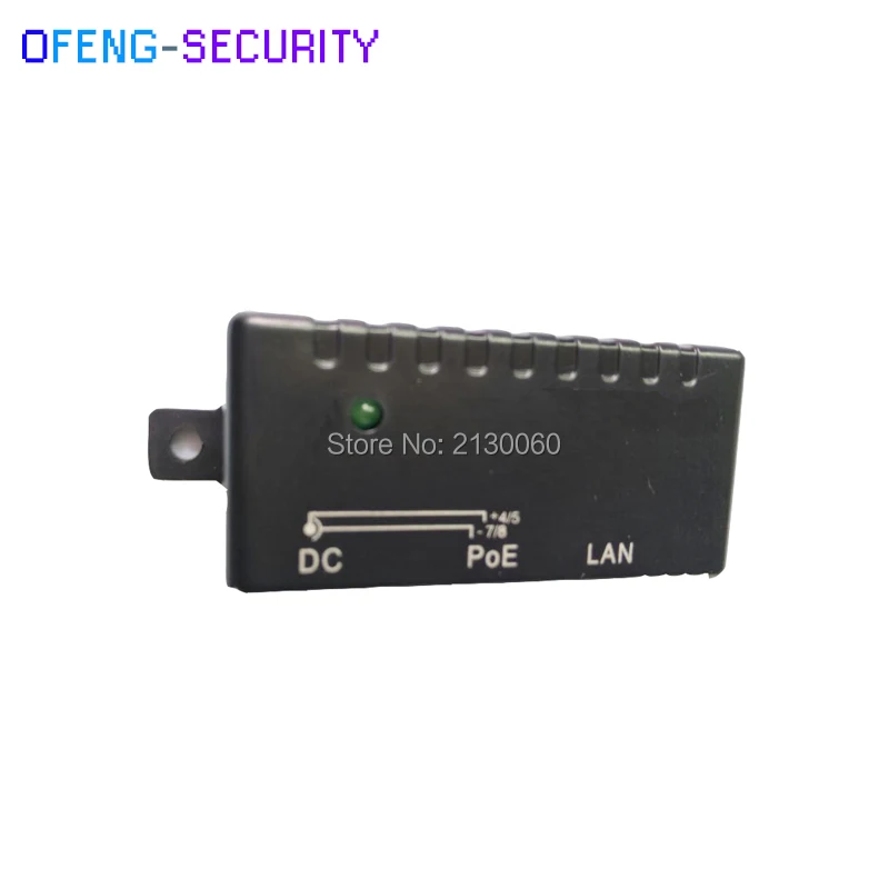 Инжектор POE Mini 1 порт Пассивный гигабитный инжектор постоянного тока для IP Камеры
