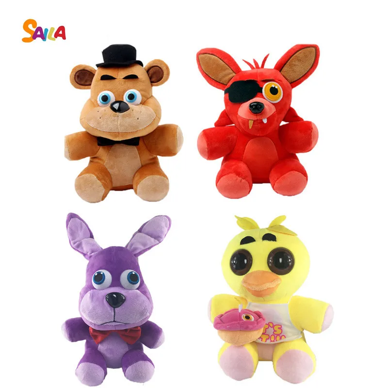 4 стиля FNAF плюшевые Игрушечные лошадки Five nights at Freddy's Фредди медведь Чика Бонни