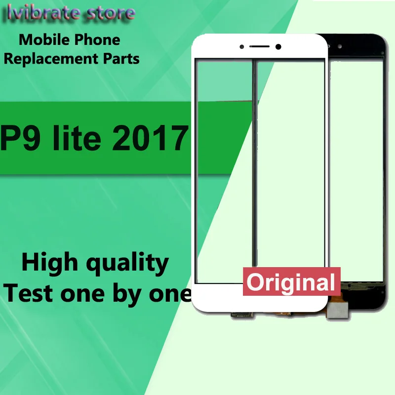 Для Huawei P9 lite 2017 LCD Передний сенсорный экран дигитайзер Внешний стеклянный