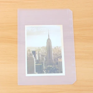 A5A6 ПВХ папка на молнии лаконичный планировщик спиральный документ заполнение продукта школьные принадлежности папка для файлов канцелярские принадлежности