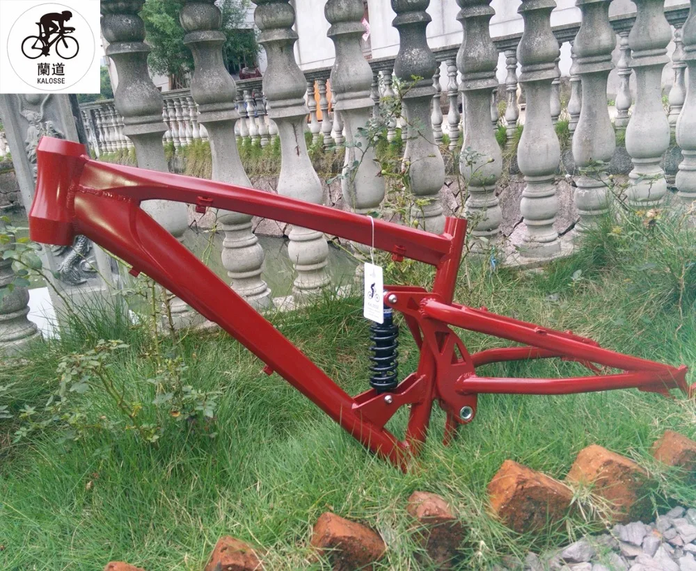 Kalosse DIY цвета DH/AM велосипедная Рама 165 мм дорожная рама для горного велосипеда 26*17 дюймов