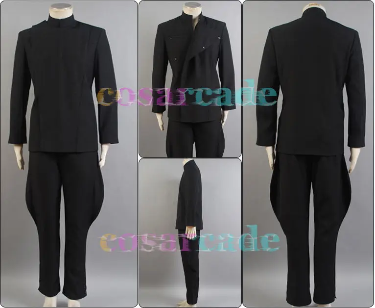 Костюм штурмовика Имперского черная Униформа гарбардина костюм для косплея