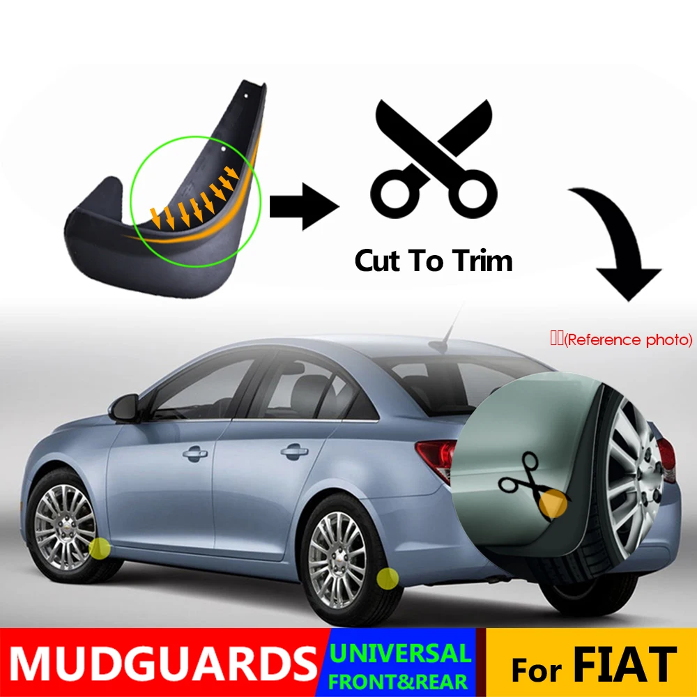 Комплект универсальных брызговиков брызговики для FIAT 500 500x 500l Bravo Punto Uno Croma Doblo Qubo