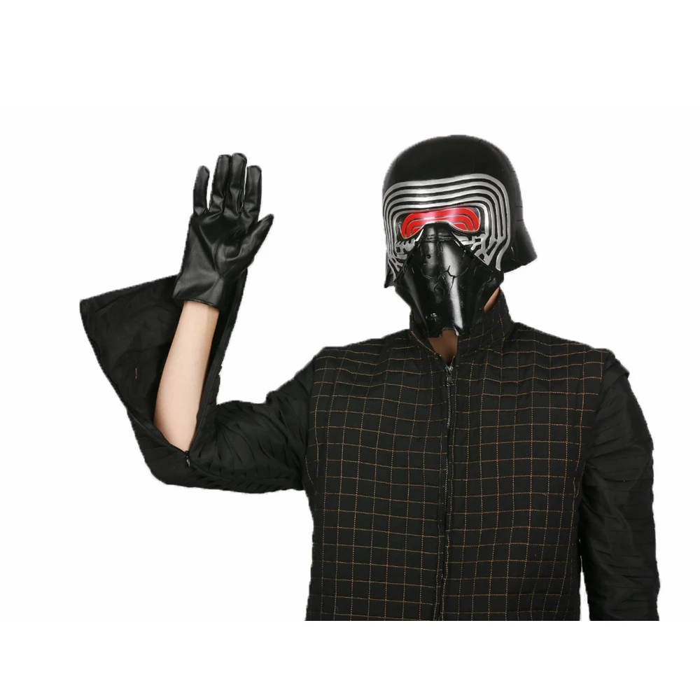 XCOSER Kylo Ren последний джедай Косплей обновленная версия Полный комплект черный