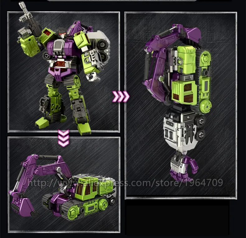 Jinbao 6 в 1 60 см большая трансформация Predaking игрушки Аниме Опустошитель KO G1 фигурка робота модель игрушки мальчик дети ребенок подарок