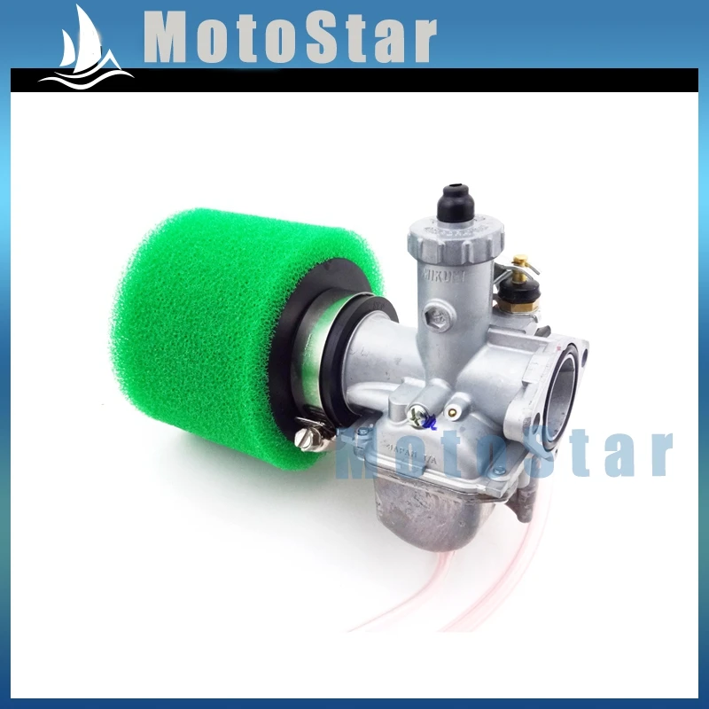 26mm Mikuni Carburetor VM22 Carb + Green 38mm Air Filter For Lifan YX Zongshen 110cc 125cc Engine Chinese Pit Dirt Bike ATV Quad |