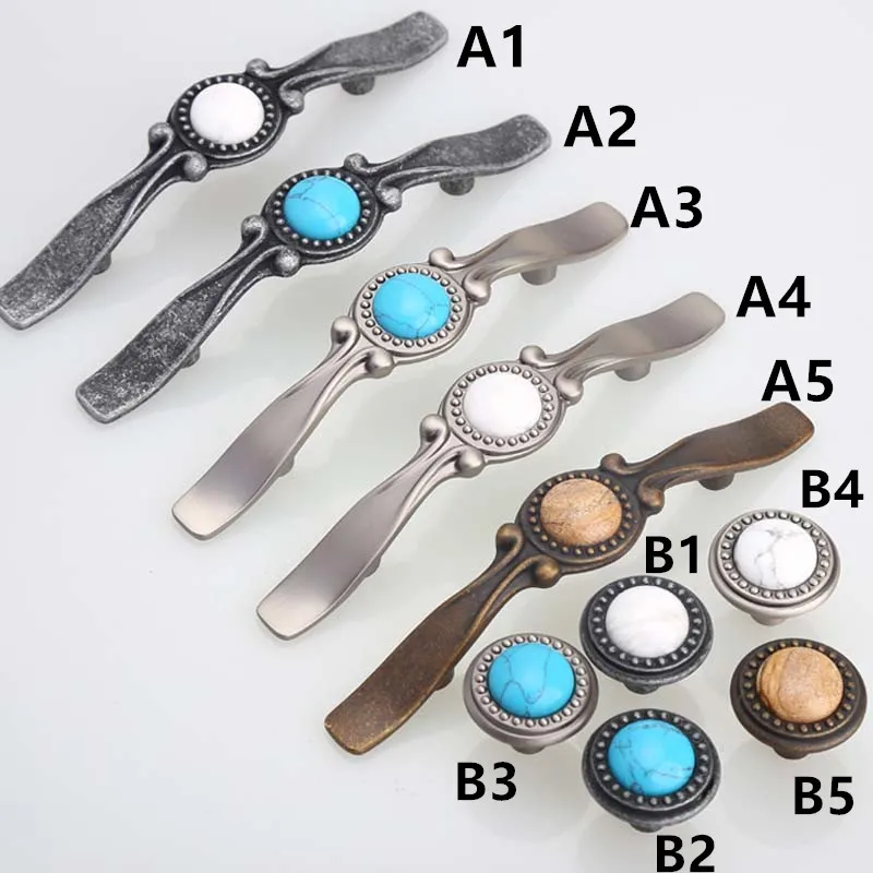 Ручки для мебели в винтажном стиле 76 мм античные серебряные бронзовые выдвижных