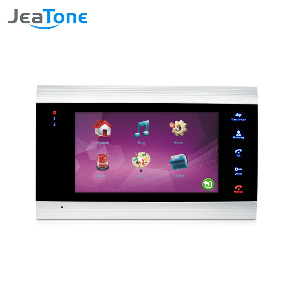 Jeatone 7 ''Видеомонитор Интерком Системы S на двери громкой связи Камера Главная