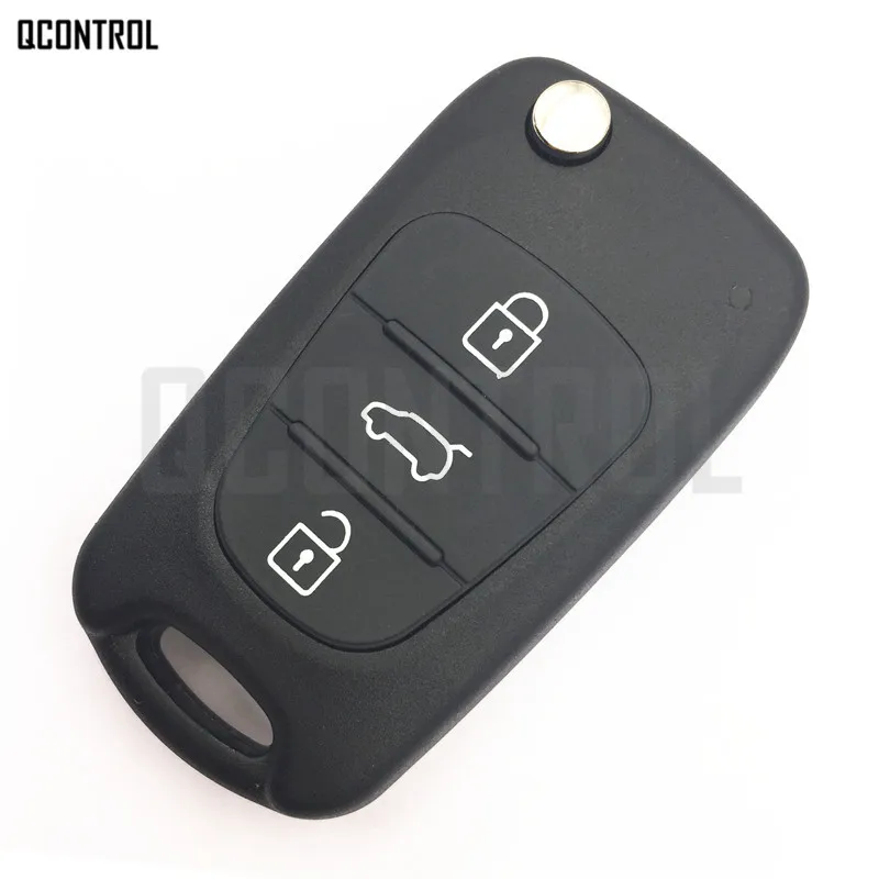 QCONTROL пульт дистанционного ключа HA-T005 CE0678 для HYUNDAI i30 433MHz TOY40 ключ лезвия ID46 транспондерный чип