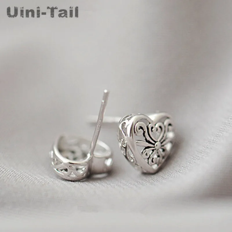 Uini-Tail классические популярные серьги из стерлингового серебра 925 пробы с