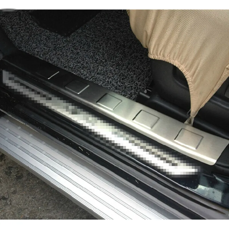 Автомобильный Стайлинг Накладка на порог из нержавеющей стали накладки для Nissan
