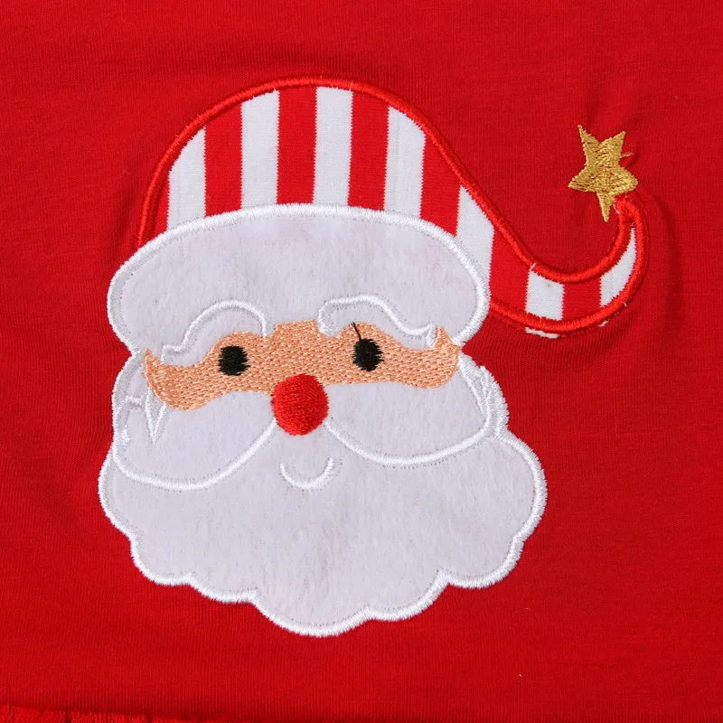

Christmas Costume Santa Print Baby Girl Outfit Clothes Boys and Girls Bodysuit Set Newborn Infant Gift 2pc