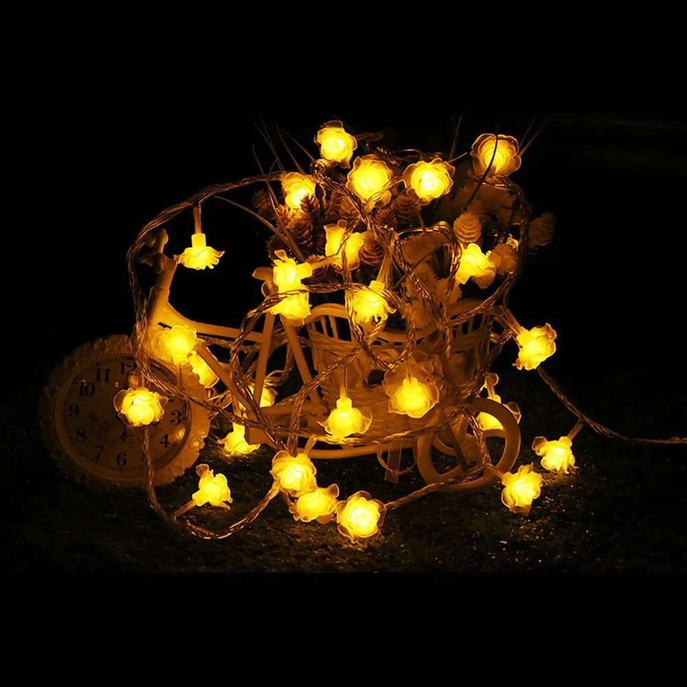 Новинка высокое качество осветительные струны 20LED батарейный отсек латексная