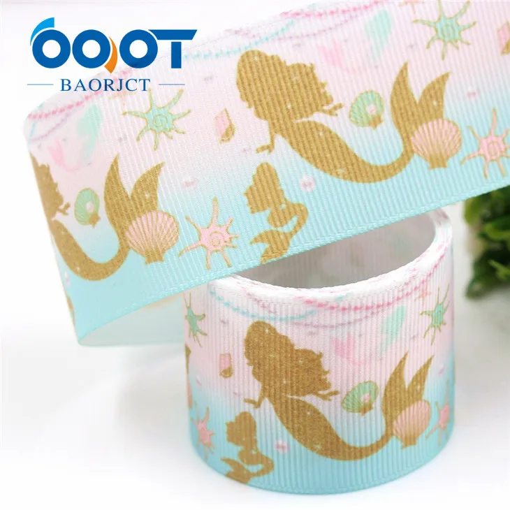 G-18716-624 OOOT BAORJCT G-18716-620, 38 мм, 10 ярдов мультфильм ленты термальность передачи печатных grosgrain Свадебные аксессуары DIY материал - Цвет: G-18716-624