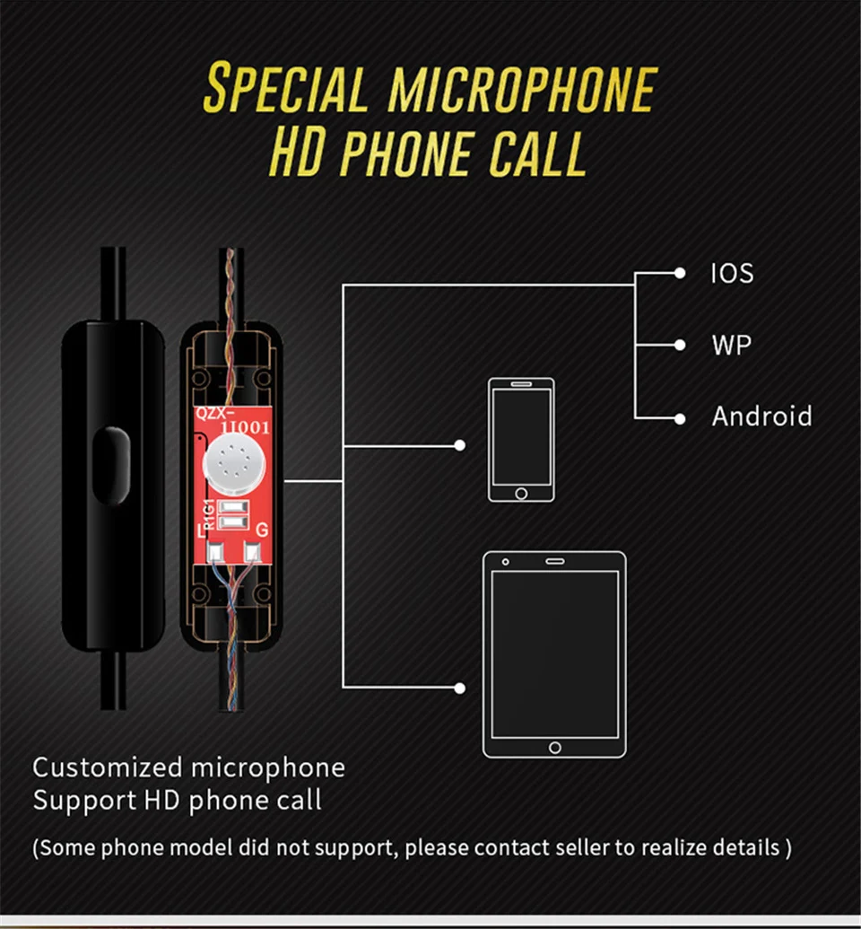 Наушники KZ HD9, HiFi спортивные наушники, медные наушники с крючком, наушники в ухо, гарнитура для бега с микрофоном