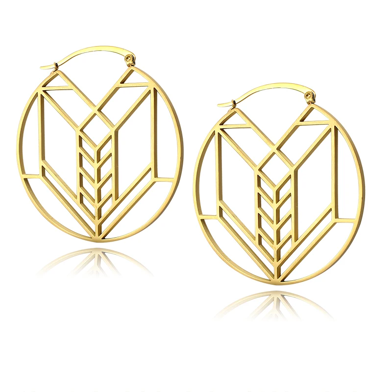 55 мм Диаметр серьги кольца для женщин массивные большие круглые преувеличенные