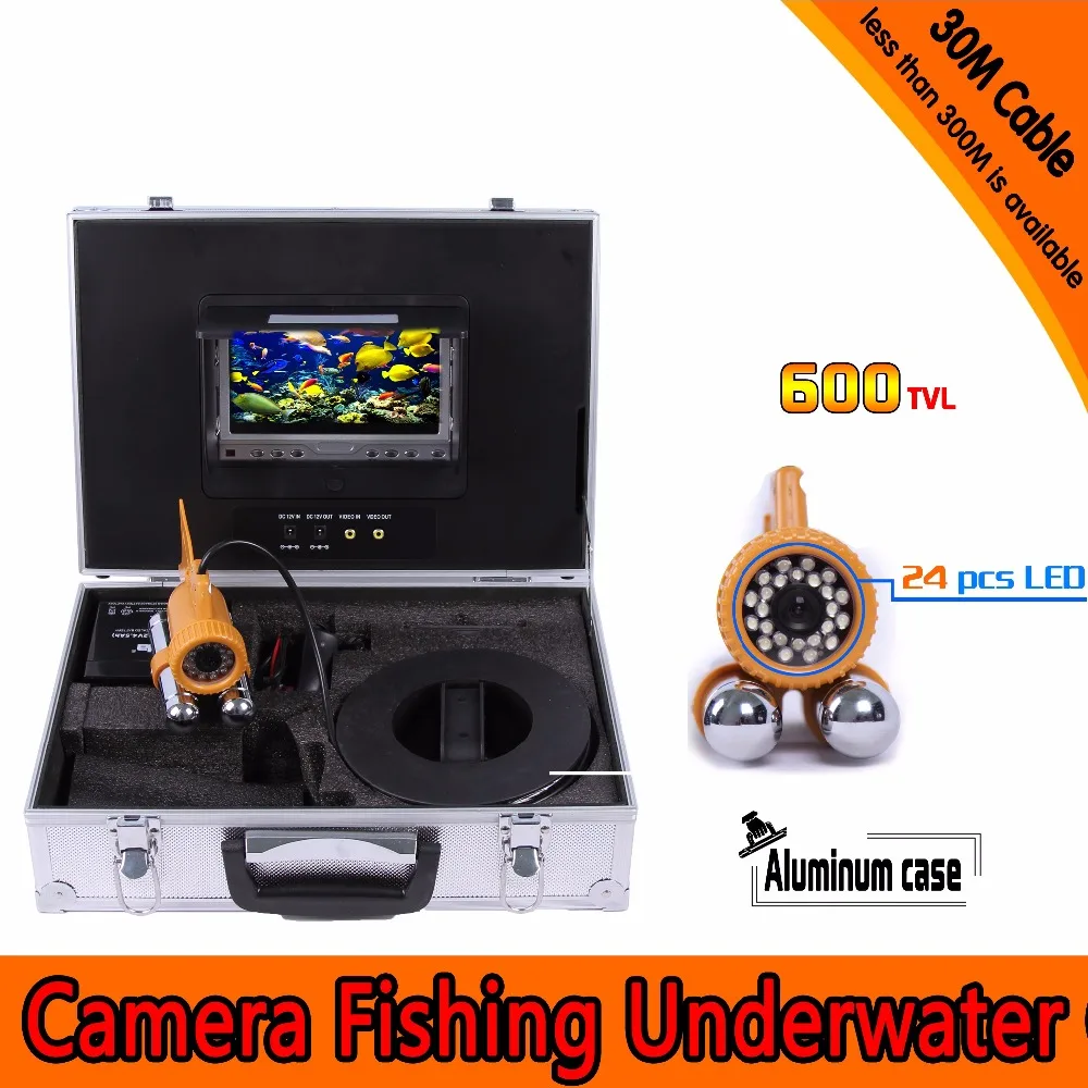 (1 комплект) 30 м кабель подводная рыболовная камера HD700 TVL CMOS 7-дюймовый цветной