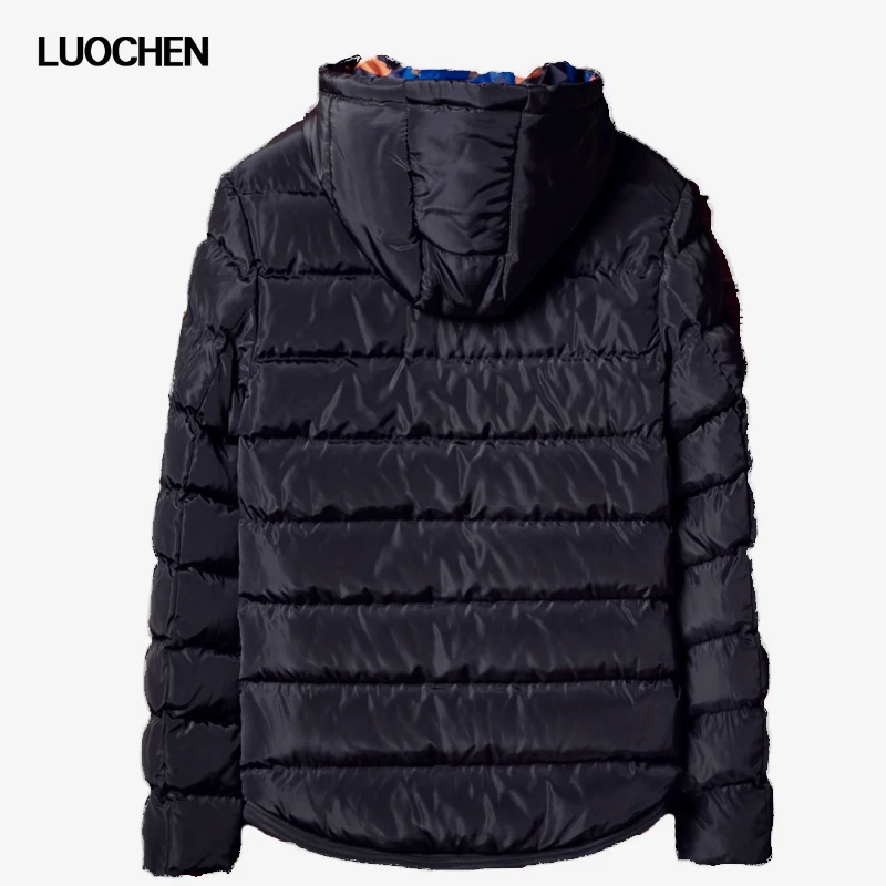 Для мужчин хлопковые зимние теплые короткая куртка с радугой на молнии модные
