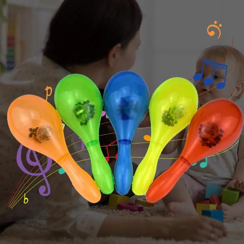 Детские светящиеся ударные песочные молотки игрушки для детей пластиковый шумо