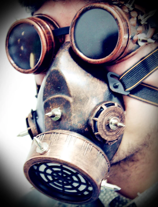 Ретро очки в стиле стимпанк противотуманные маски и Готическая маска реквизит