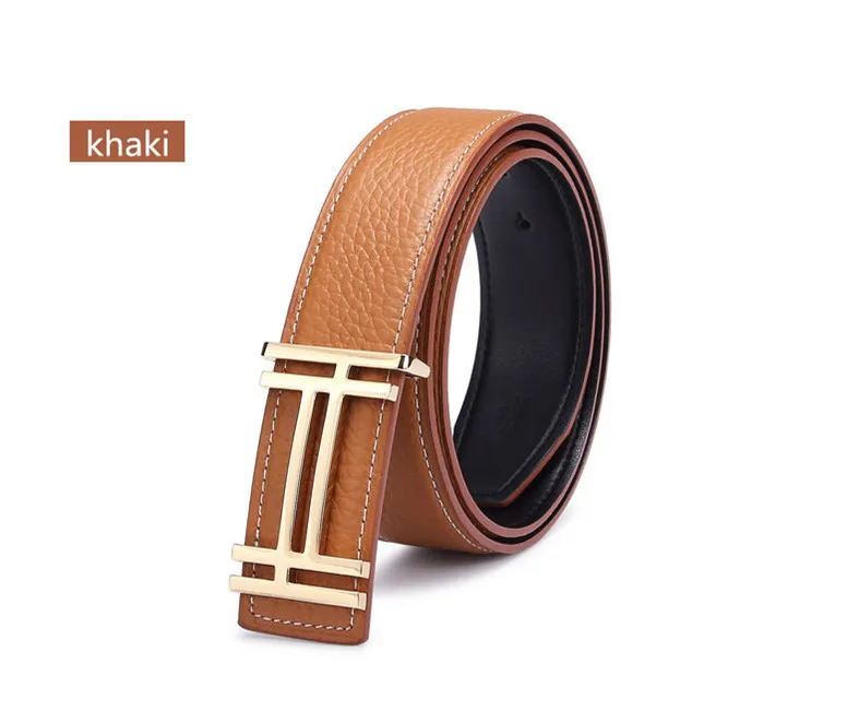 Люксовый бренд H пряжки ремня для мужчин Мода Высокого Качества воловьей Кожи