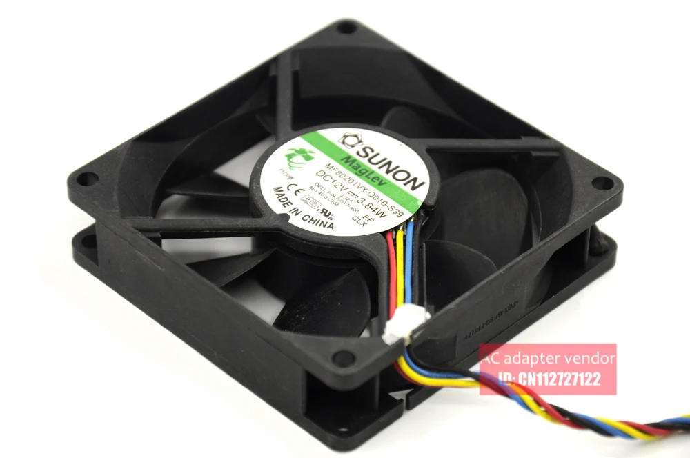

FOR DELL SUNON MF80201VX-Q010-S99 8020 12V 3.84W 4 wire cooling fan