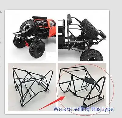 Металлическое ведро/рулонная клетка с запасной стойкой для Axial AX80046 SCX10 AX90022 Crawler RC