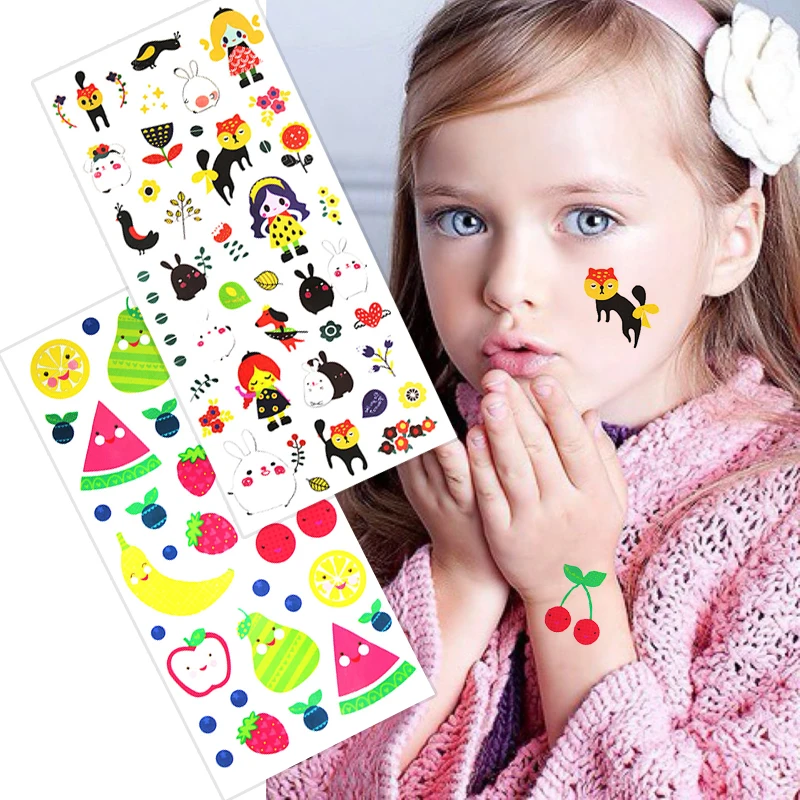 2 шт. временные тату наклейки для девочек|color tattoo sticker|tattoo stickertattoo love |