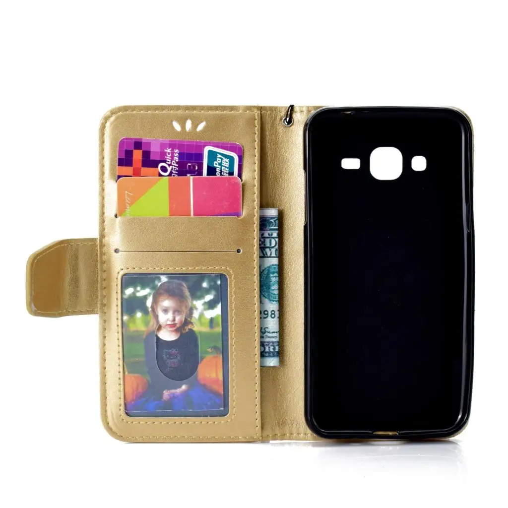 Чехол кошелек для Samsung Galaxy J3 J 3 3J 2016 SM J320 J320F силиконовый чехол телефона J320F/DS