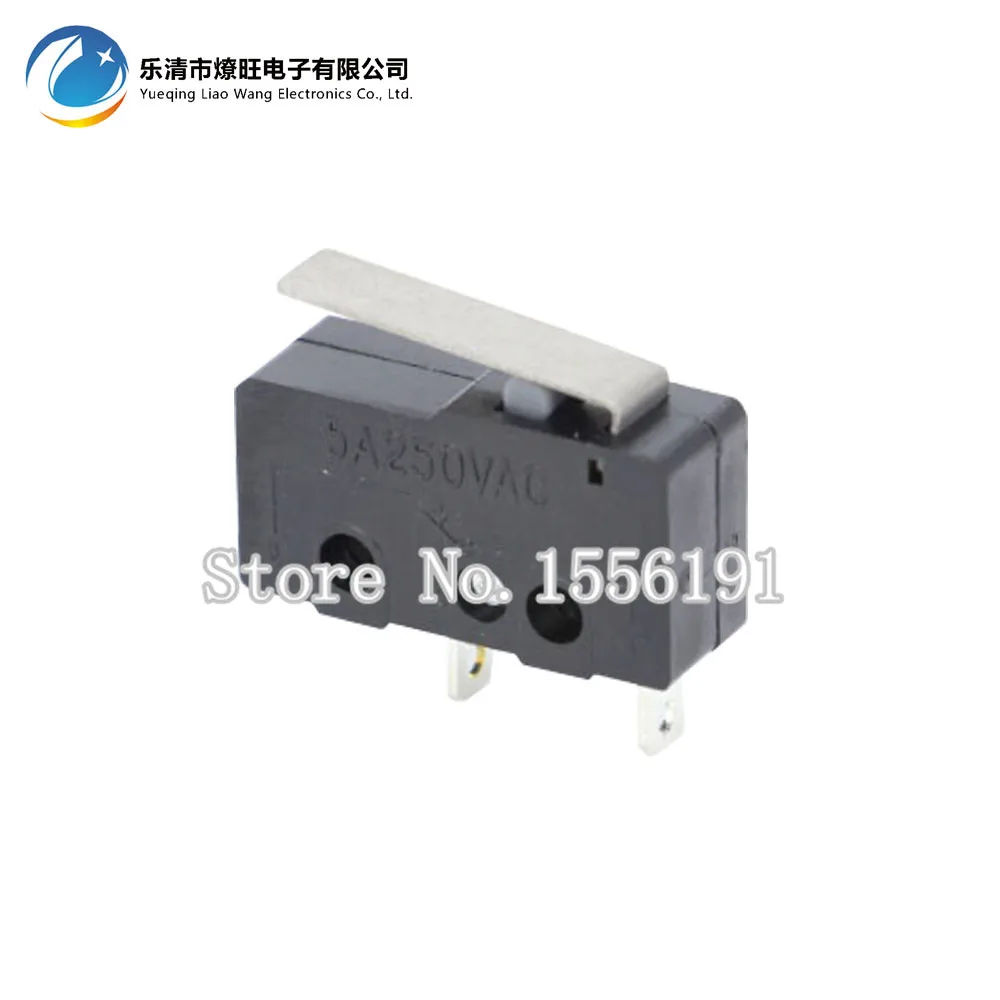 10 шт. концевой выключатель 2pin N/O N/C 5A250VAC микропереключатель KW11 3Z мини