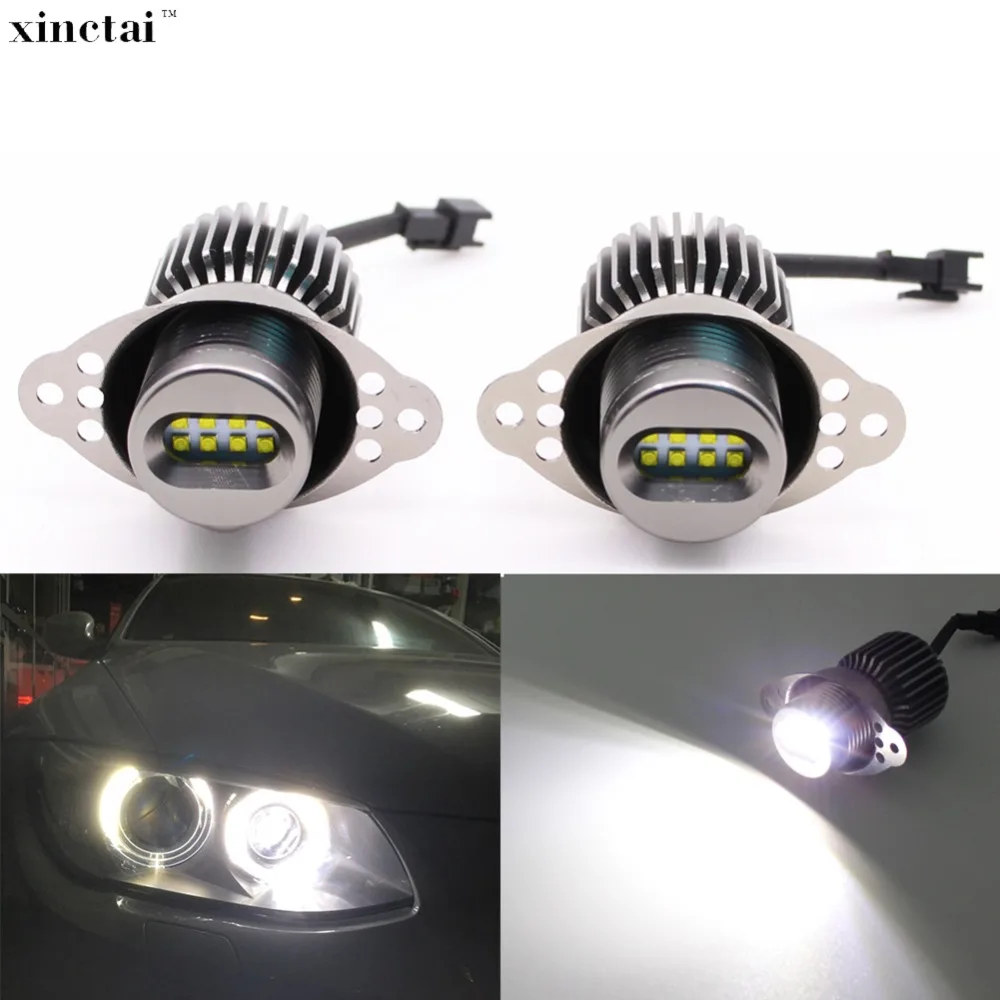 

2X 40W 80W LED Marker Angel Eyes Halo Ring Bulbs for BMW 3 Series E90 E91 LCI Halogen Headlight Models 328i 335i XDrive
