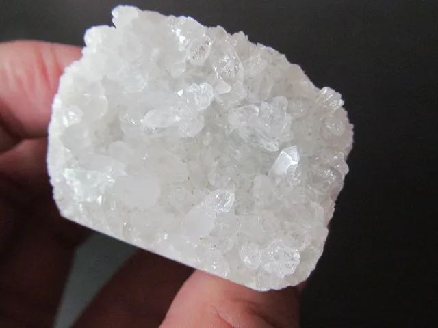 71g Unique Natural White Crystal Cluster Carved Skull Mineral Healing Reiki Druse Vug Specimen Fengshui Energy Stones | Дом и сад