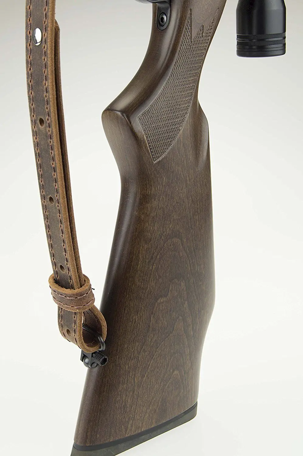 Кожанная винтовка из кожи буйвола Рогатка Крейзи Хорс коричневый amish Handmade_1 дюйм в